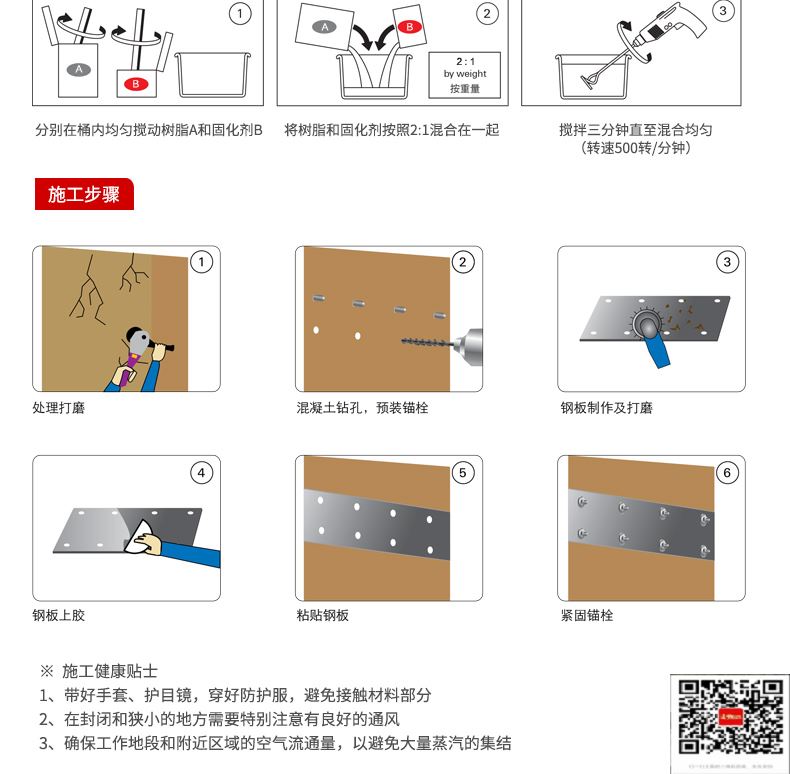 包钢红毛镇粘钢加固施工过程